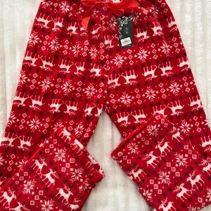 Bundle~ Red Reindeer Pajamas and fuzzy pajama shorts